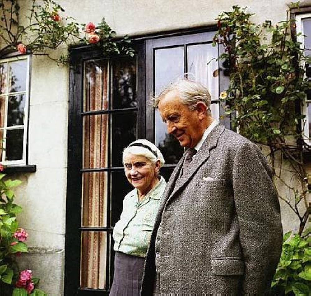 Tolkien e Edith no jardim