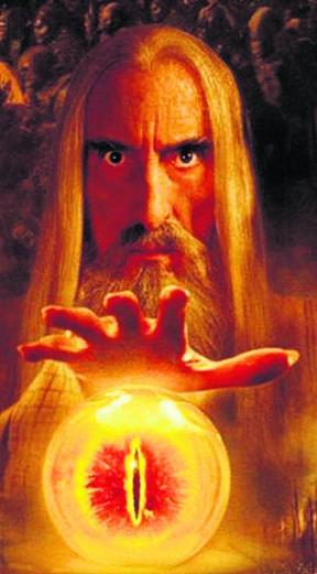 Saruman, por Christopher Lee